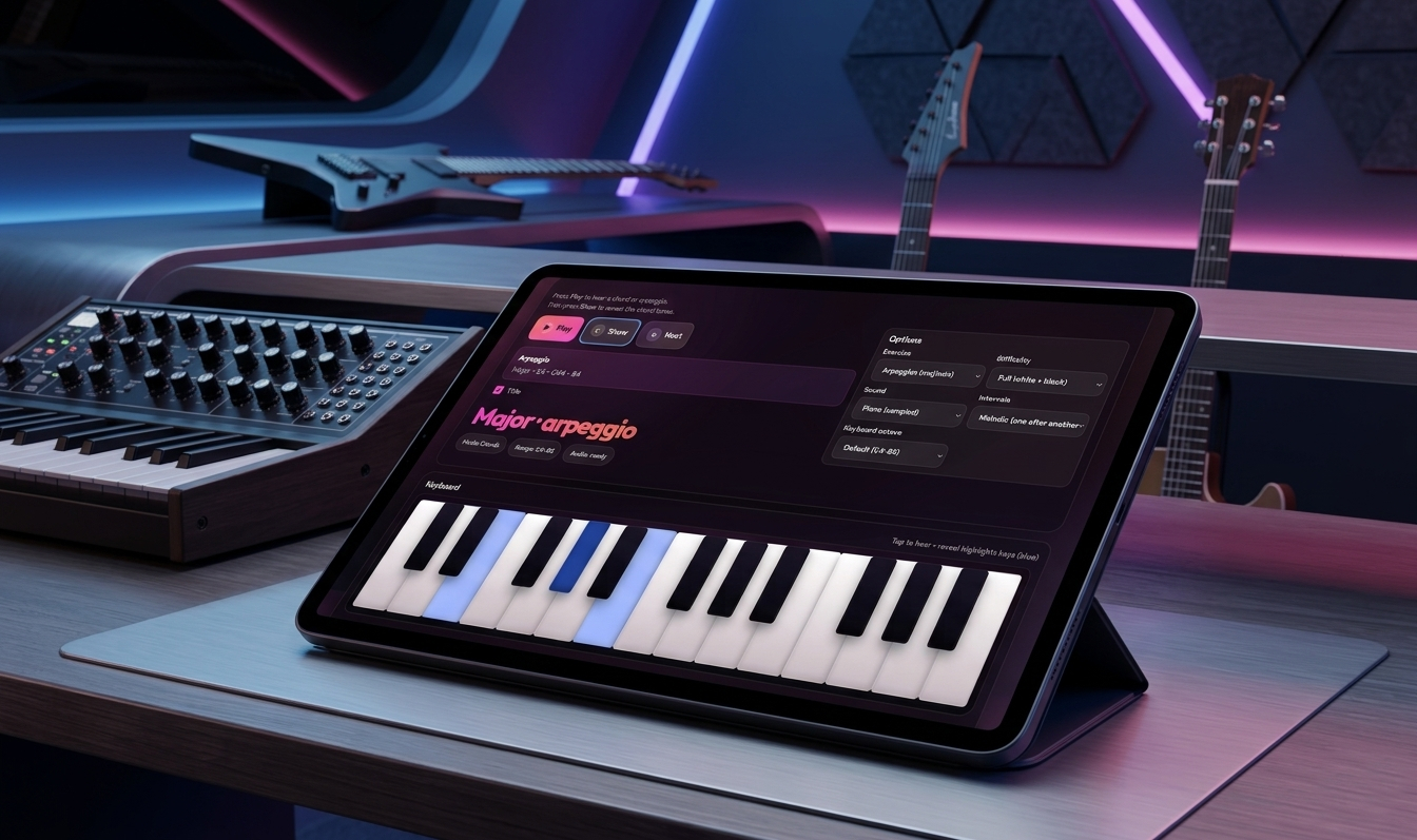 EarTrain — entrenamiento auditivo de piano con teclado interactivo